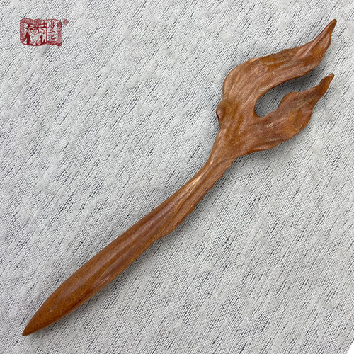 唐三把发簪沉贵宝火炬鱼尾簪时尚