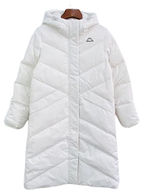 Kappa卡帕冬季女款休闲长款羽绒服防风加厚保暖防寒服K0B82YY08