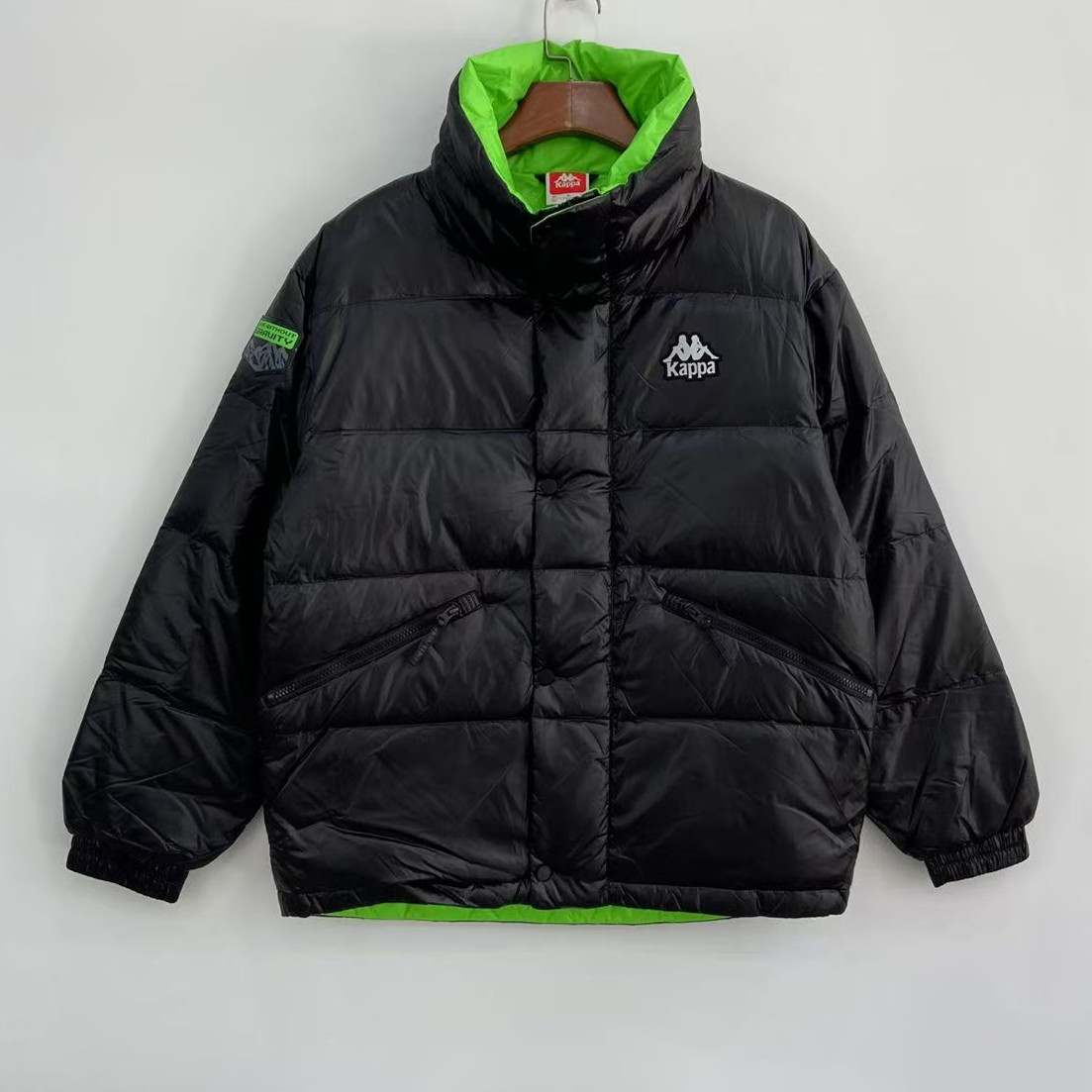 Kappa卡帕男女中性款羽绒服秋冬连帽羽绒防寒服保暖外套K0BY2YY87