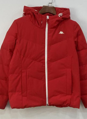 Kappa卡帕女款运动羽绒服防寒保暖服秋冬休闲加厚外套K0A82YY05