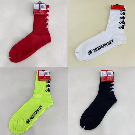 Kappa卡帕秋冬情侣男女款休闲加厚保暖高腰袜运动长筒袜K0918WG28