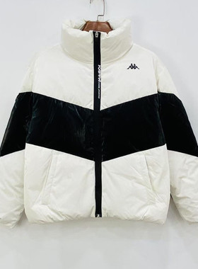 Kappa卡帕秋冬女款羽绒服面包服休闲亮面防寒保暖外套K0B82YY06F