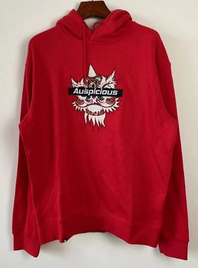 Kappa卡帕男子运动卫衣休闲时尚刺绣秋冬加厚连帽衫外套K0912MT08