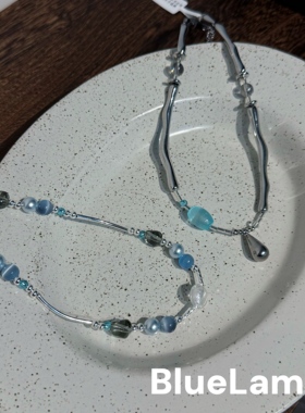 海洋之心原创设计蓝色系项链