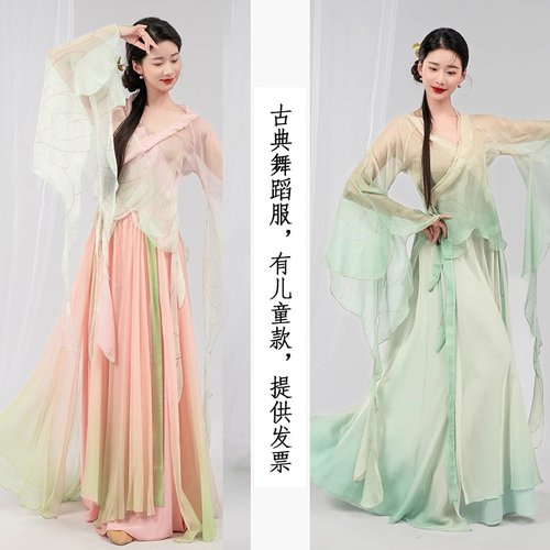 中国舞超仙古典舞演出服艺考纱衣