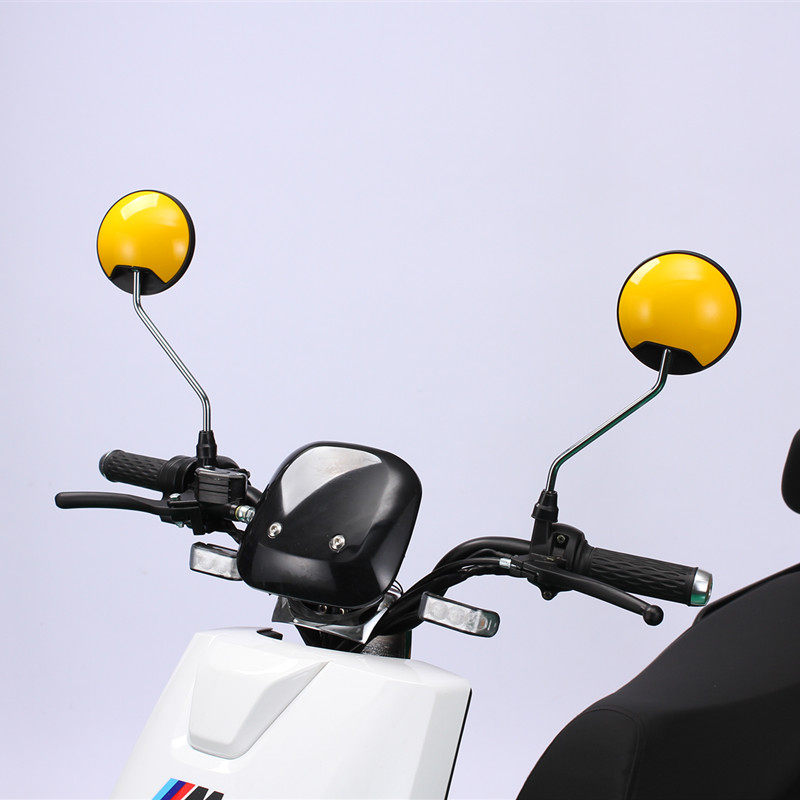 雅迪爱玛电动车后视镜通用反光镜改装电瓶车后车镜踏板摩托车镜子