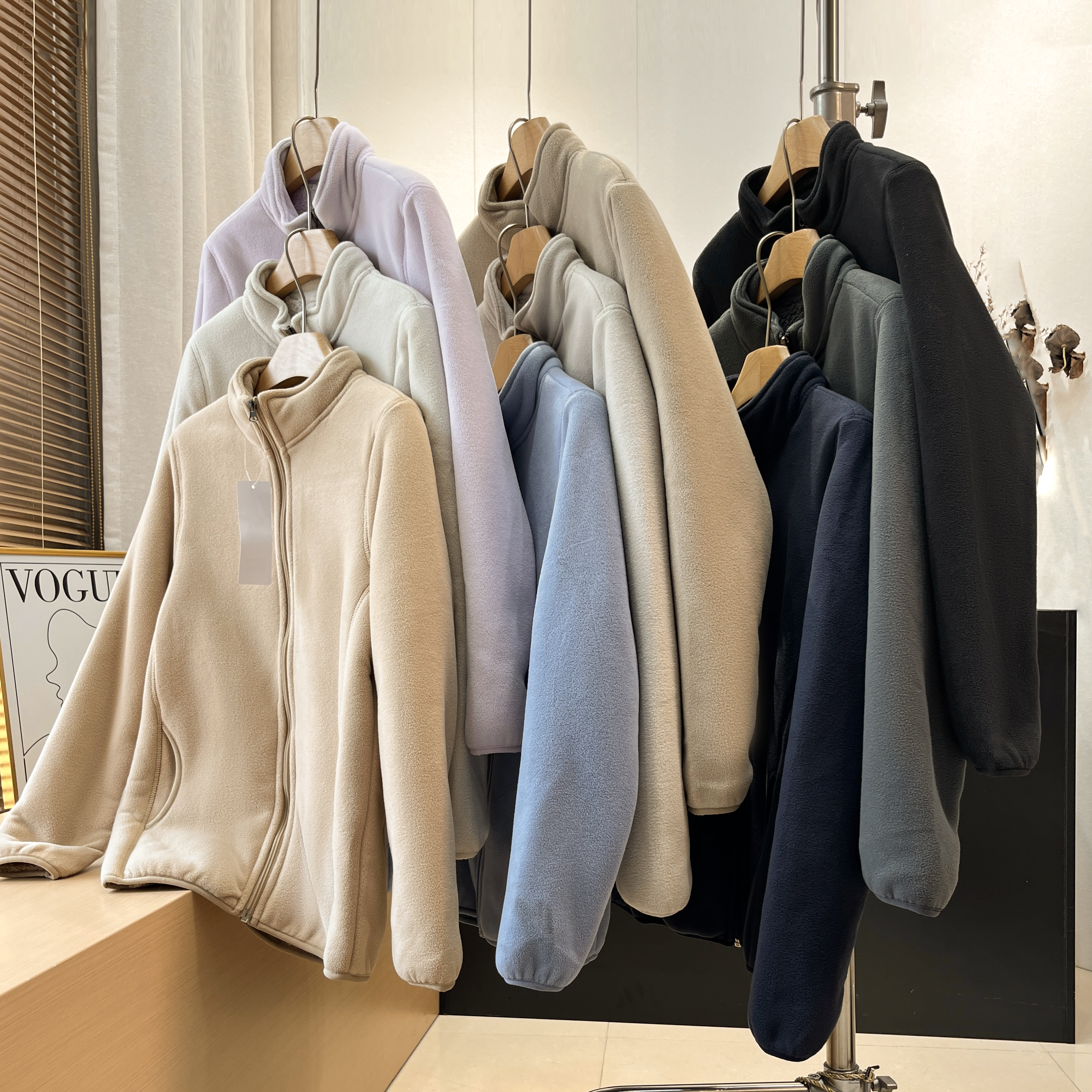 秋冬情侣户外加厚保暖抓绒衣外套