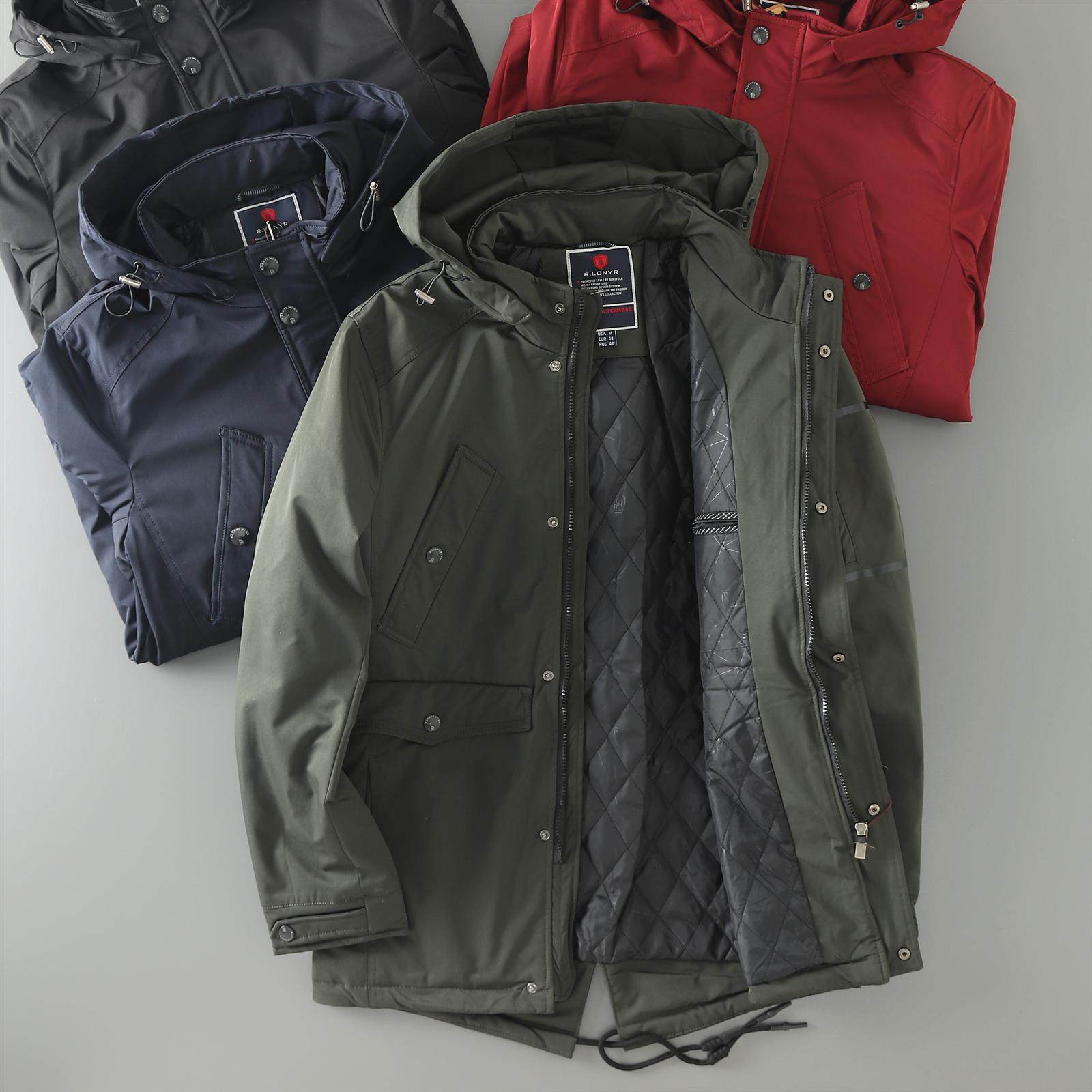 欧洲单！防水加厚保暖中长款派克服秋冬男士复古时尚棉衣风衣外套