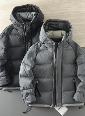 ODM公司单！防风防水面料 冬季高蓬松高冲绒时尚休闲保暖羽绒服男