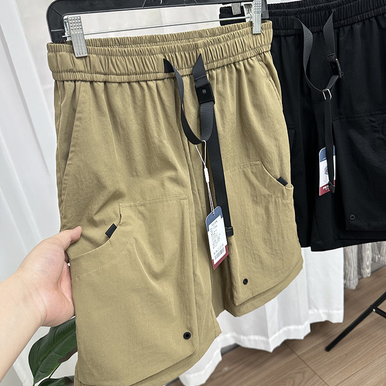 山系户外/工装风！男夏户外休闲百搭大口袋松紧腰短裤弹力五分裤,男装,短裤,淘宝优惠券,粉丝福利购,淘宝优惠卷