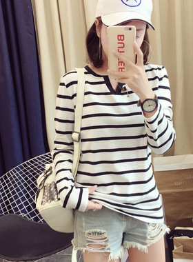 2026 women clothes春秋季学生女装衣服修身百搭女士打底衫上衣圆