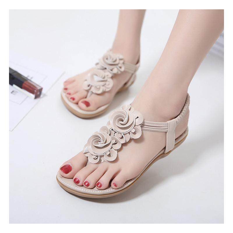 2026 shoes women夏季凉鞋女泰国旅游沙滩波西米亚花朵平底大码凉,户外/登山/野营/旅行用品,沙滩鞋/凉鞋/拖鞋,淘宝优惠券,粉丝福利购,淘宝优惠卷