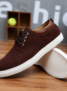 2026 shoes for men 男士休闲反绒大码板鞋时尚牛皮运动单鞋45 46