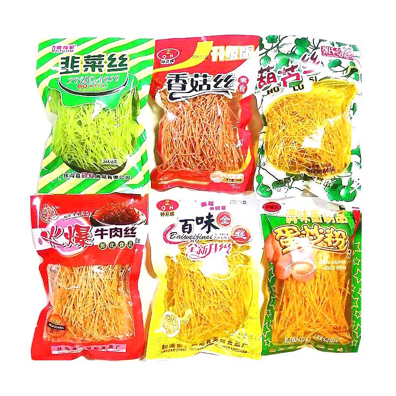 多味王蛋炒粉葫芦丝牛肉丝香菇丝80后怀旧麻辣零食辣条大礼包包邮