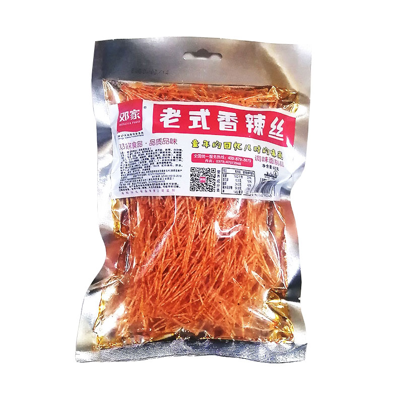 50g/袋邓家老式香辣丝辣条甜辣味麻辣片80后90后儿时金典怀旧零食