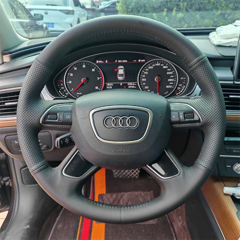 奥迪A6L专用手缝方向盘套