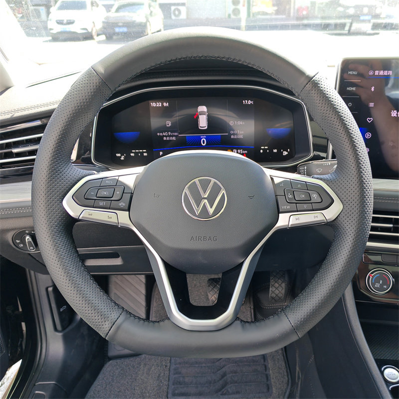 2024款大众朗逸宝来速腾迈腾B9 高尔夫8pro凌度L专用手缝方向盘套