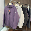 外贸单 户外运动防风防泼水纯色棉衣外套男休闲宽松连帽棉服 冬季