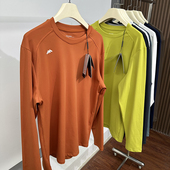 袅平替 圆领纯色T恤 衫 夏季 户外运动弹力情侣速干透气休闲长袖