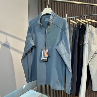 平替款 秋冬户外加绒保暖运动休闲半拉链打底衫立领卫衣抓绒衣男