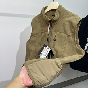 小众品牌秋冬户外男女双面摇粒绒立领防风保暖抓绒衣休闲马甲背心