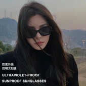 小香家太阳镜ch5468小红书爆款 蝶形时尚 高级感防紫外线水钻墨镜女