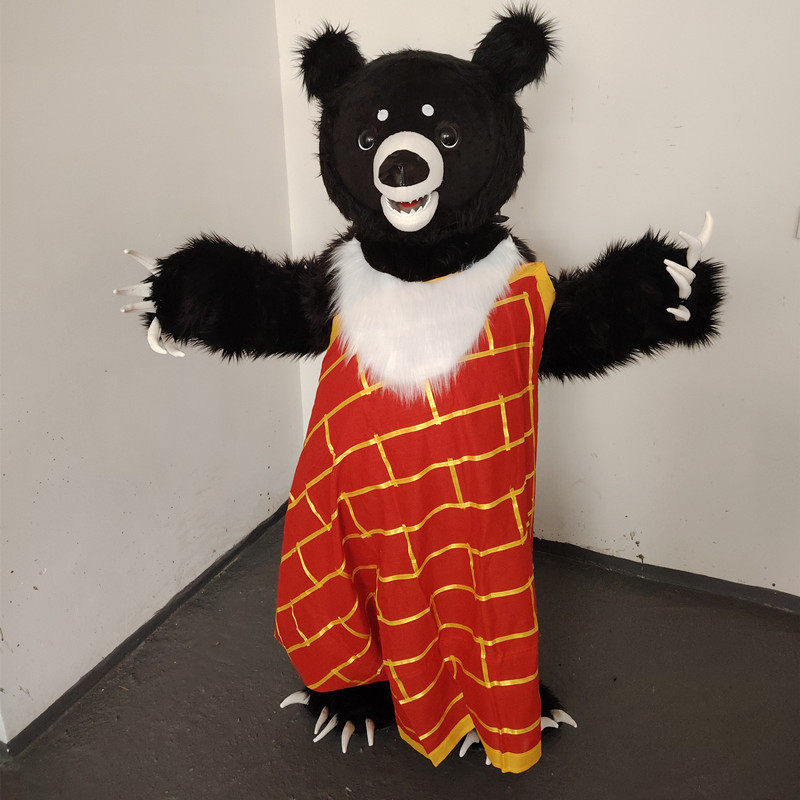 袈裟熊猫卡通人偶服装草莓熊跳舞表演布朗熊广告宣传玩偶服背带熊