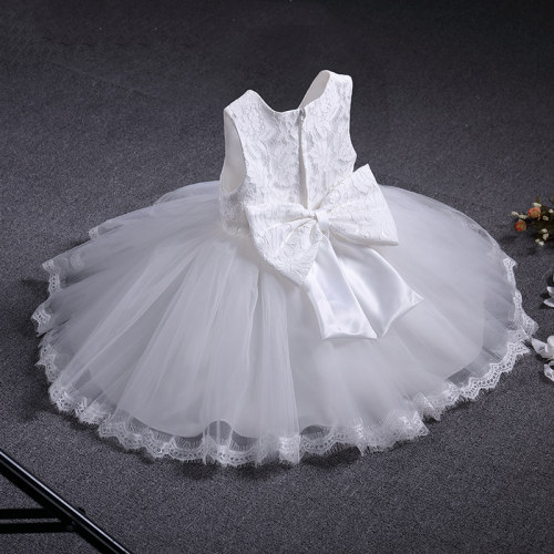 女童连衣裙白公主裙子礼服小女孩