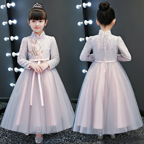 女童古筝演出服中国风汉服