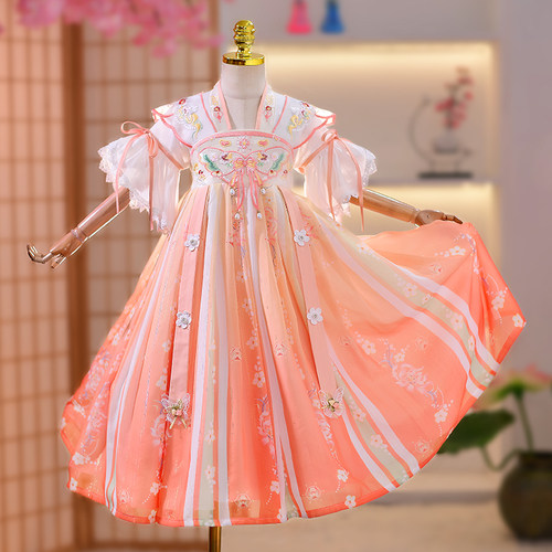 夏季女童超仙古风古装唐装汉服
