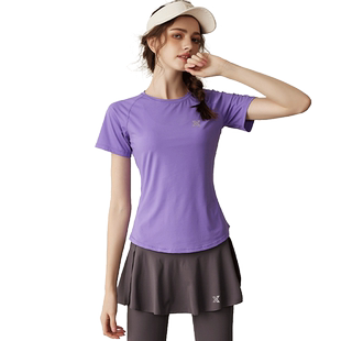 运动套装女羽毛球健身服高级感长袖上衣粉色跑步外套网球春秋新款