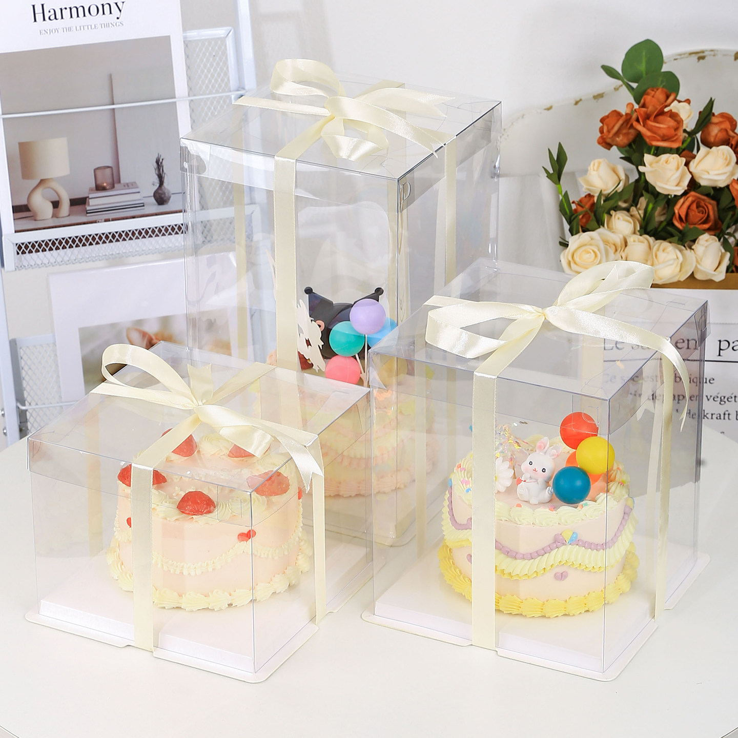 全透明蛋糕盒子包装盒方形四六6八8十10寸12寸网红生日蛋糕烘焙盒,厨房/烹饪用具,点心包装盒/包装袋,淘宝优惠券,粉丝福利购,淘宝优惠卷