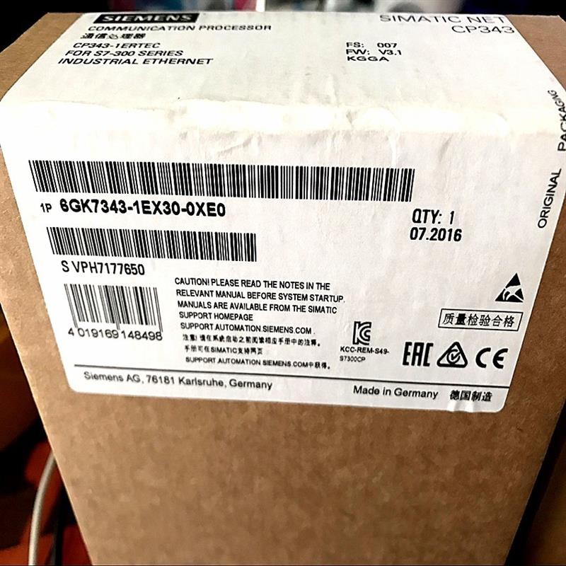 议价6GK7343-1EX30-0XE0 西门子6GK73431EX300XE0 以太网通讯模块