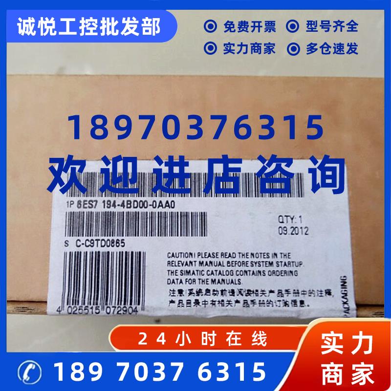 议价6ES7194-4BE00-0AA0 ET200PRO电源模块6ES71944BE000AA0原装