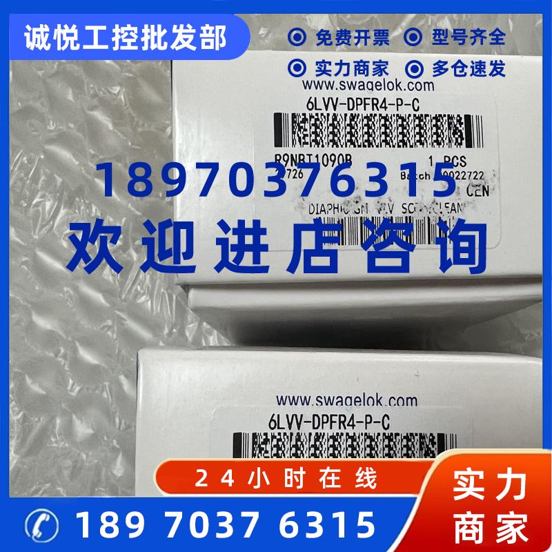 议价Swagelok世伟洛克6LVV-DPFR4-P-C/6LVV-DPFR4-P1-C 全新 欢迎