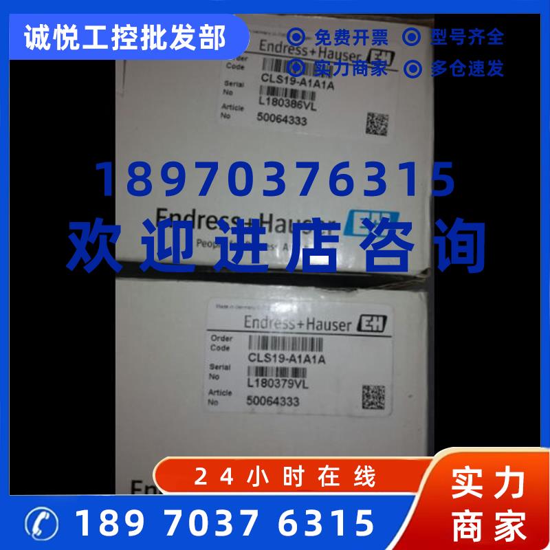 议价全新原装正品E+H电导率电极CLS19-A1A1A现货特价