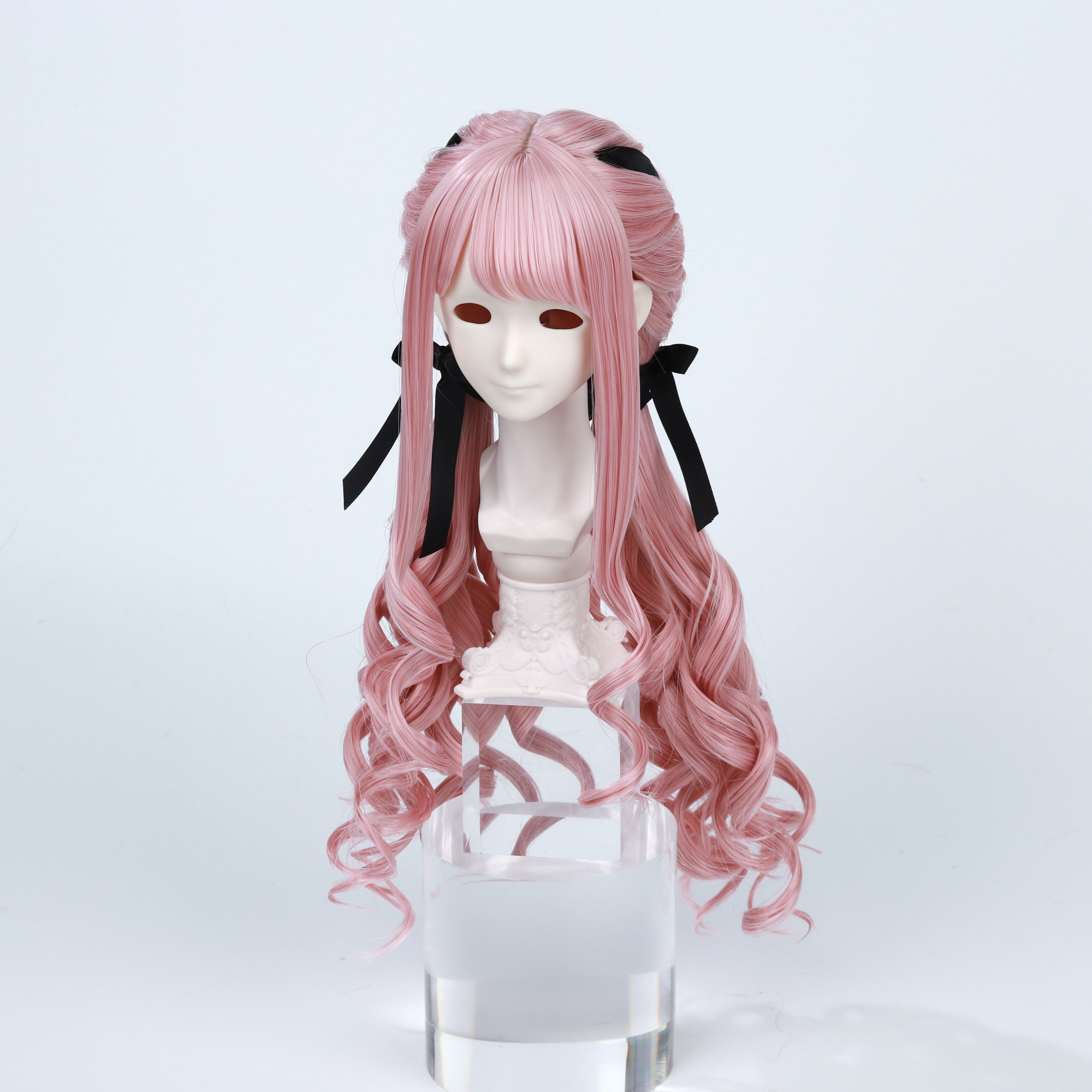 桃气岛屿BJD假发暖暖初始发双马尾造型假发