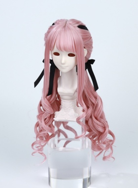 桃气岛屿BJD假发暖暖初始发双马尾造型假发
