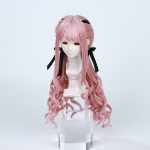 桃气岛屿BJD假发暖暖初始发双马尾造型假发