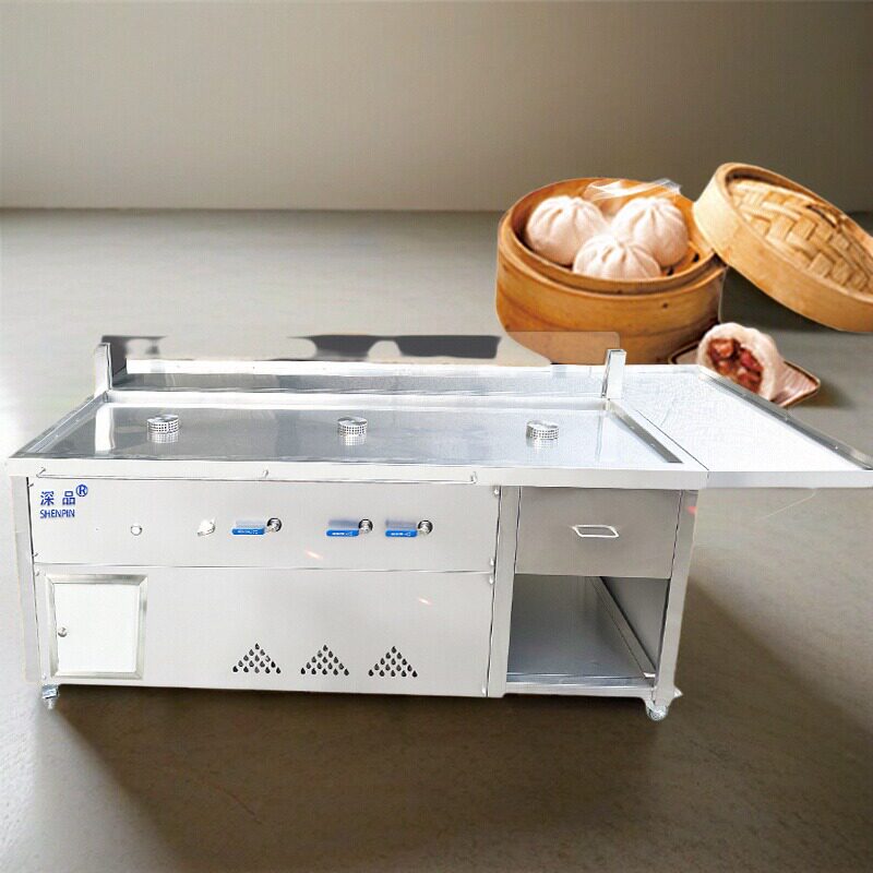 三孔三阀商用蒸包炉包子馒头点心