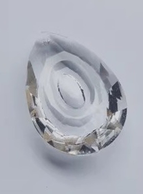 透明龙眼水晶吊坠 灯饰水晶配件diy 门帘珠帘吊坠子 50#63#76mm