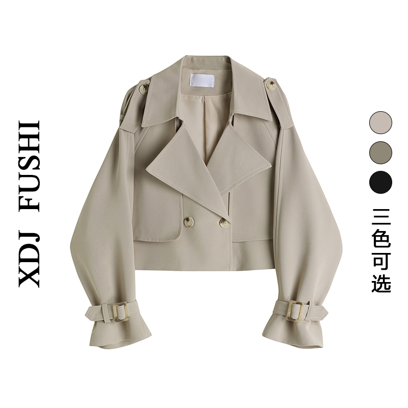 休闲宽松显瘦短款外套女