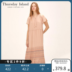 Thursday Island星期四岛屿夏季森系简约短袖连衣裙T224MOP309W