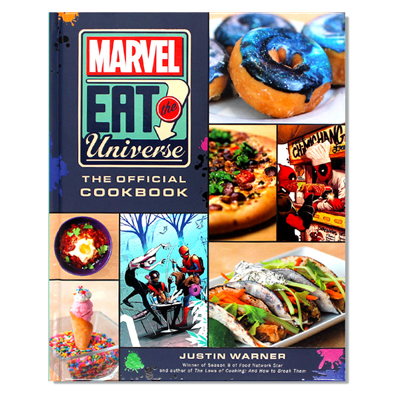 现货包邮 Marvel Eat the Universe 漫威吃掉宇宙:官方食谱 名厨贾斯汀·华纳菜谱食谱作品 漫威漫画世界 美食食谱图书 英文原版