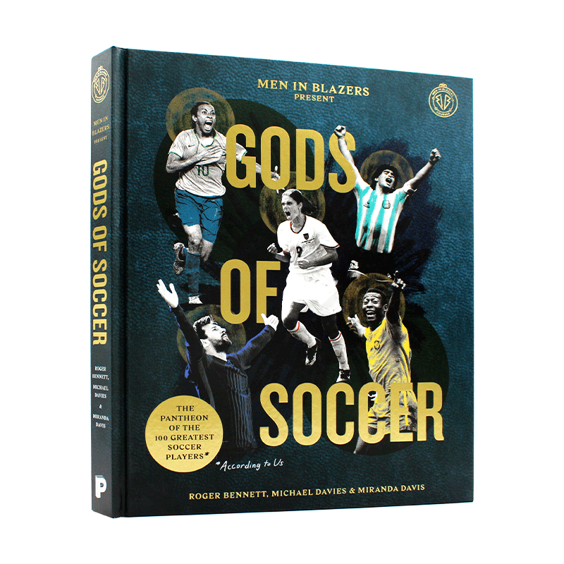 现货包邮 Men in Blazers Present Gods of Soccer 穿着运动衫的男子展示足球之神 100名足球运动员 英文原版