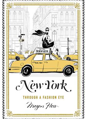现货 原版New York: Through a Fashion Eye 知名插画师Megan Hess纽约时尚手绘手稿
