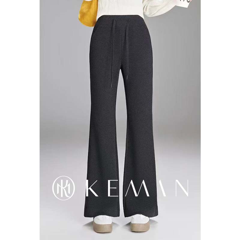 直筒上新微喇裤秋冬休闲修身显瘦