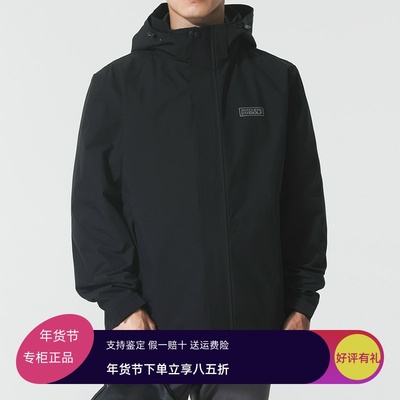 Skechers斯凯奇秋冬男子防风保暖轻盈冲锋衣(羽绒内胆)P425M212