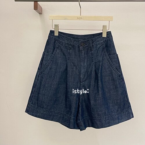 istyle韩国2026春夏丹宁牛仔短裤风高腰显瘦女百搭A字休闲五分裤