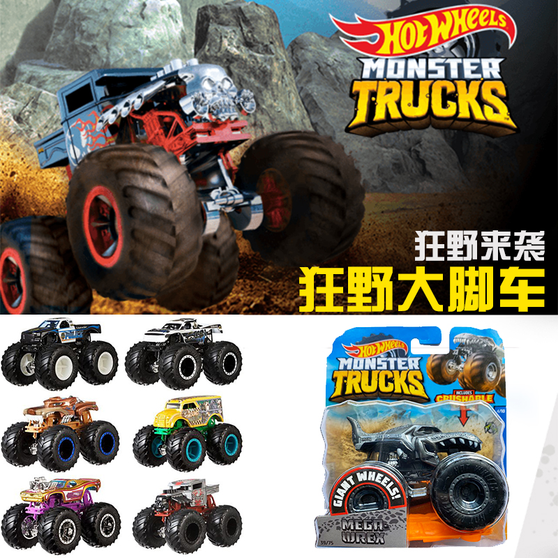 风火轮新品狂野大脚车系列合金汽车男孩玩具静态模型玩具车fyj44